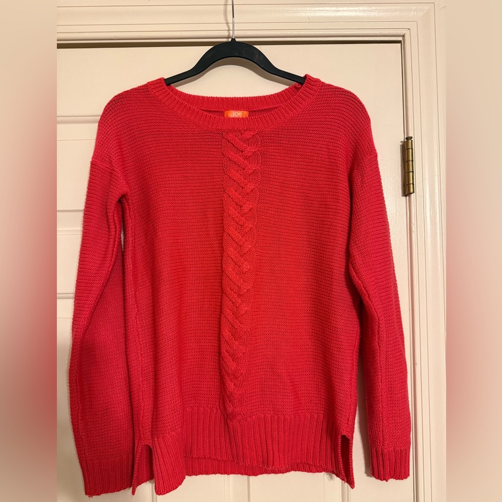 JOE FRESH Pink Knit Sweater Coral NWOT Small